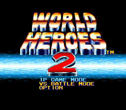 World Heroes 2 (Japan) Title Screen